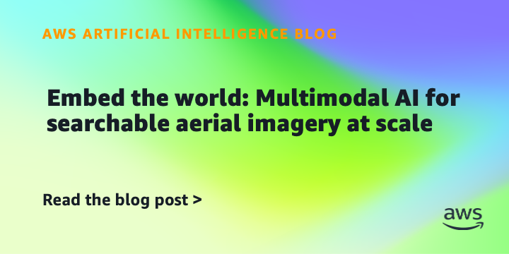 Embed the world: Multimodal AI for searchable aerial imagery at scale