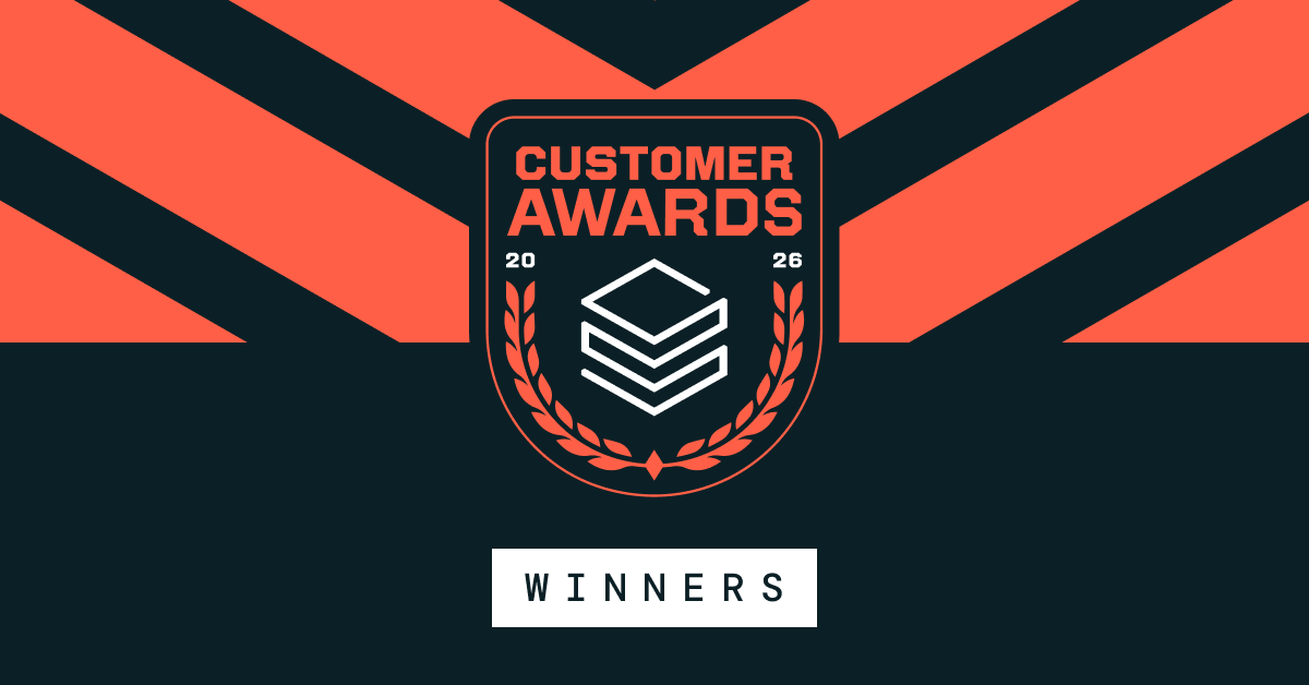 Announcing the 2026 Databricks Customer Awards Industry winners