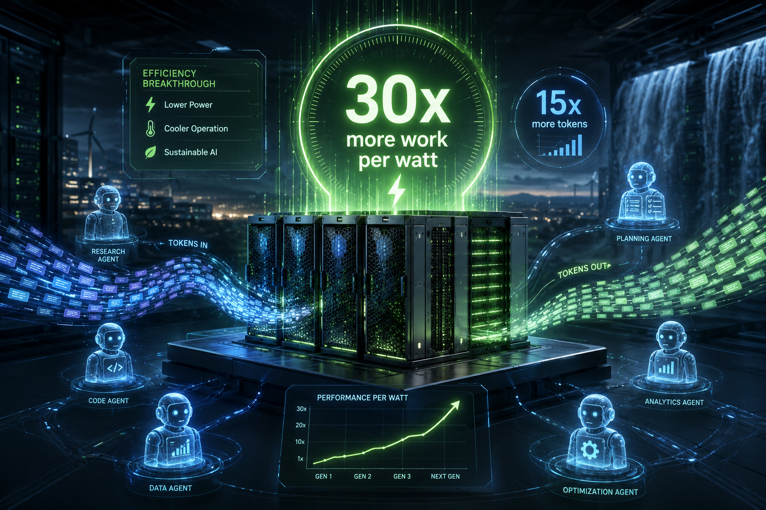 Up to 30x More Work Per Watt: NVIDIA Vera Rubin NVL72 Sets a New Efficiency Standard for AI Agents