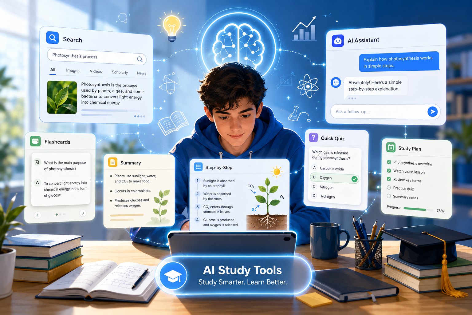 Google launches new study tools for students across Search and Gemini
